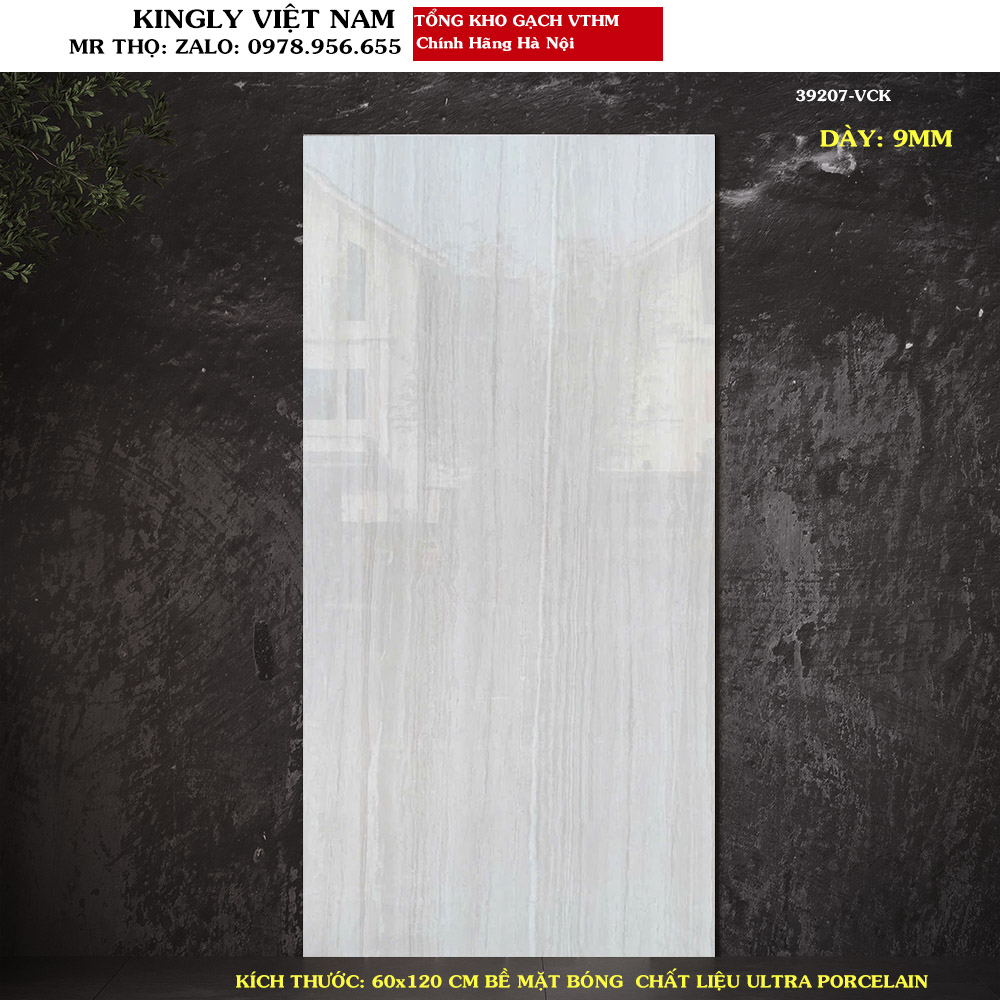 Gạch Vân đá Travertine 60x120 cm 39207 Loại A1